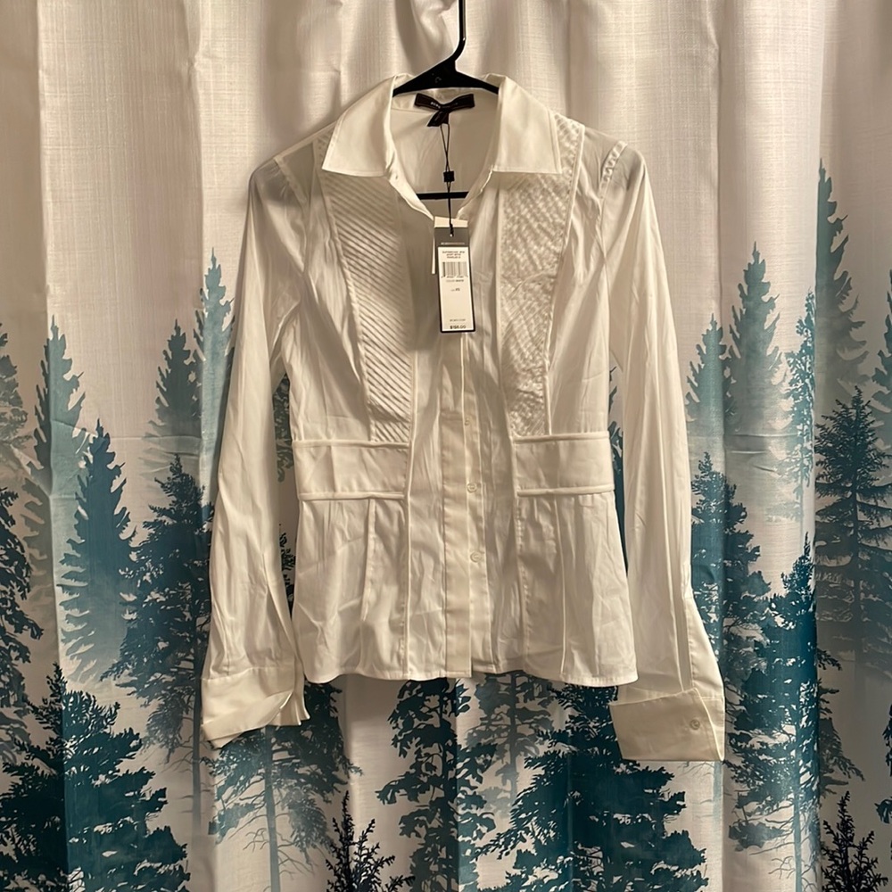 BCBG Maxazria White Blouse